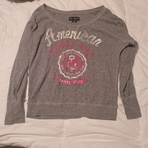 Size S American Eagle long-sleeved graphic shirt